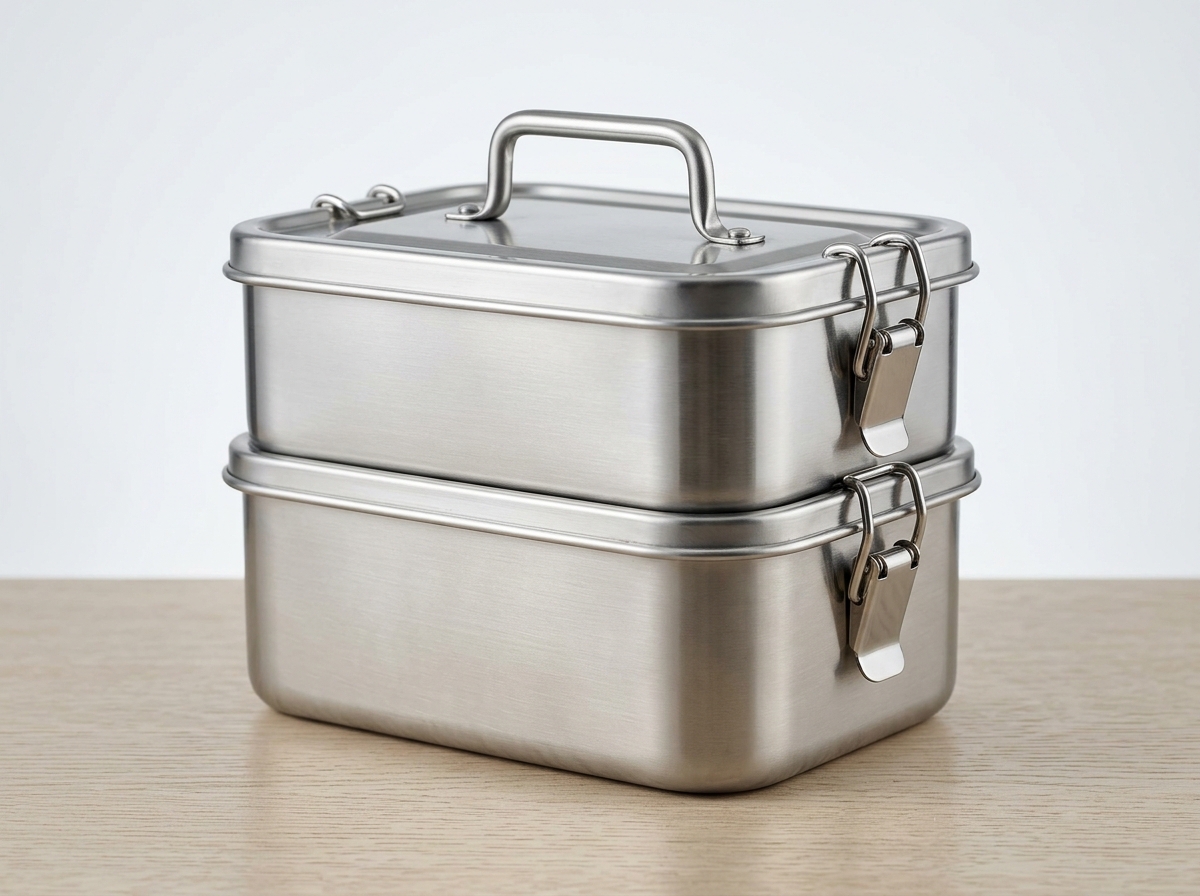Stainless Steel Bento Lunch Boxes & Food Jars