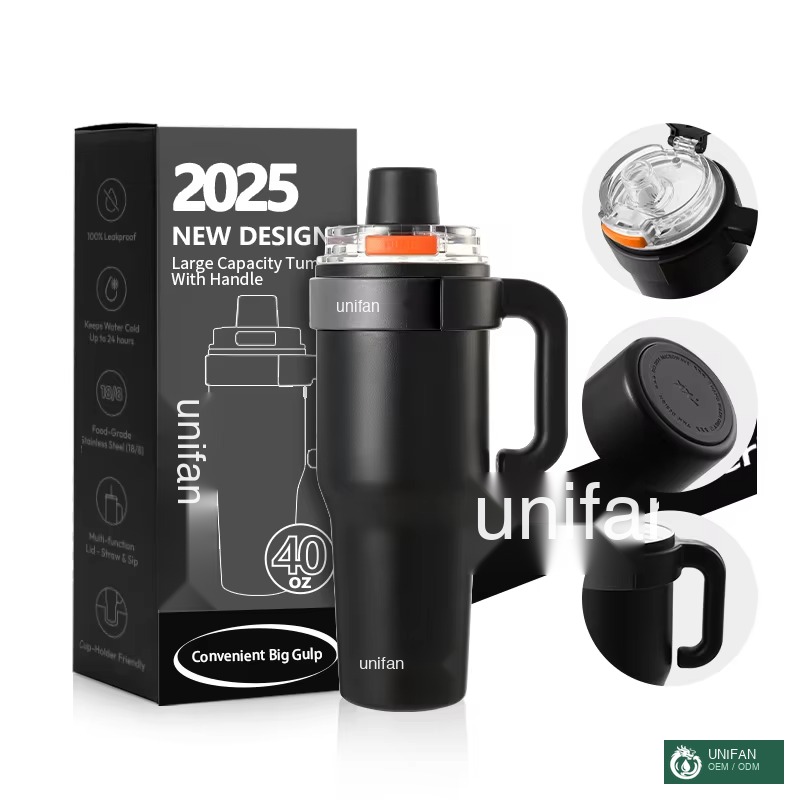UNIFAN New Designer Leak-Proof Stainless Steel Tumbler with Flip Lid Coffee Mug Warmer and SublimationTumbler for Christmas