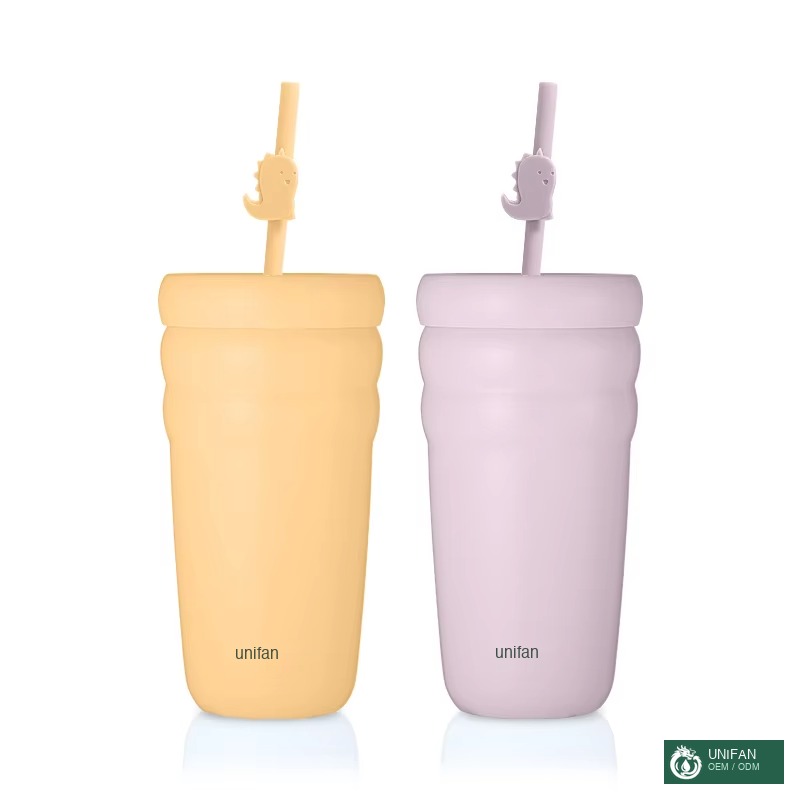 UNIFAN 26oz Custom Vacuum Insulated Stainless Steel Tumbler with Straw Lid Personalized Reusable Coffee Cup Bulk Gift for Travel Sports